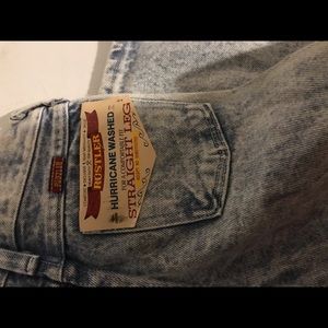Nwt nos vintage rustler acid wash kids jeans